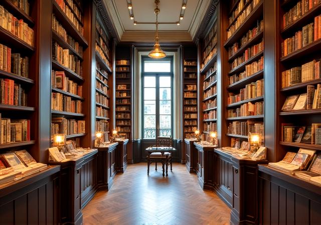 Innenansicht der Buchhandlung Sodalite Scrolls in Wien